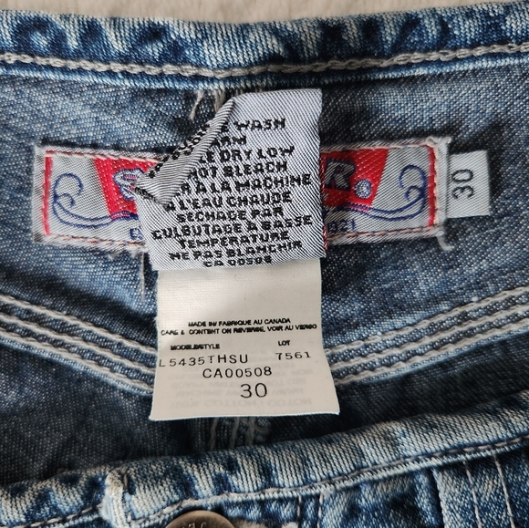 Y2k 90s Low Rise Shorts Silver Women's size 30 Jeans Shorts  Festival - Picture 4 of 6